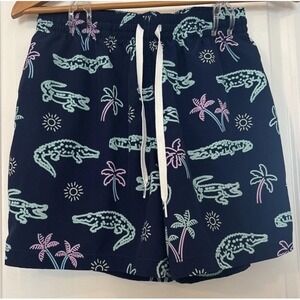 Chubbies Swim Trunks Youth M 10/12 The Neon Lights Lined 5.5 Inseam Alligator